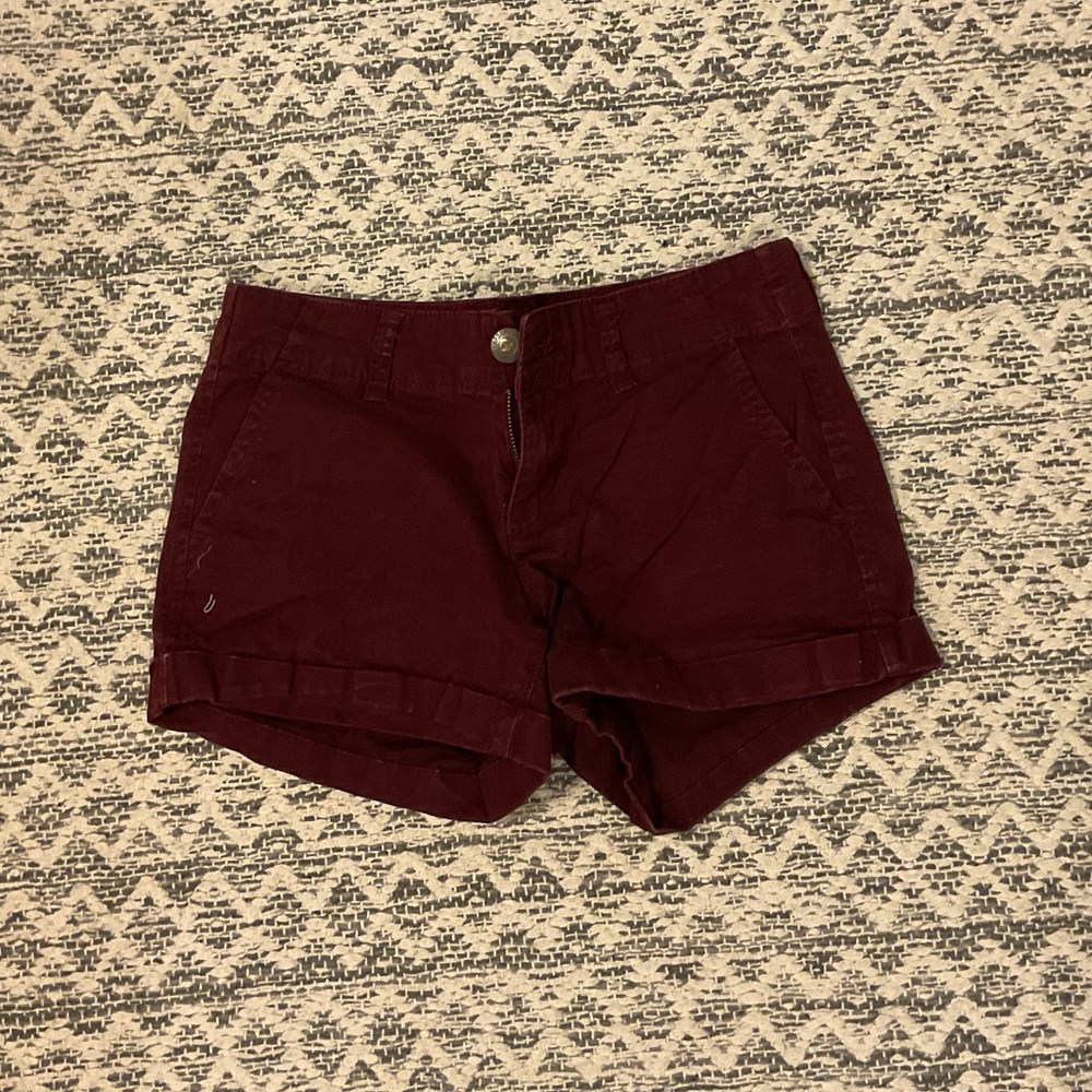 Women's Burgundy Shorts